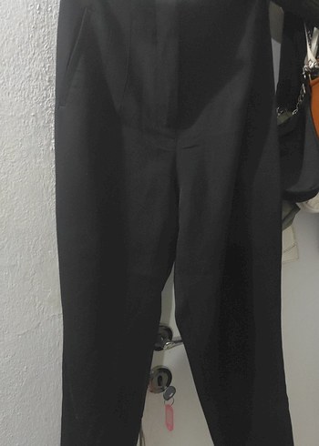 siyah kumaş pantolon - Görsel 5