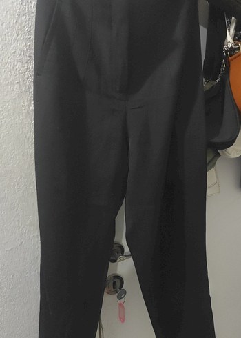 siyah kumaş pantolon - Görsel 4