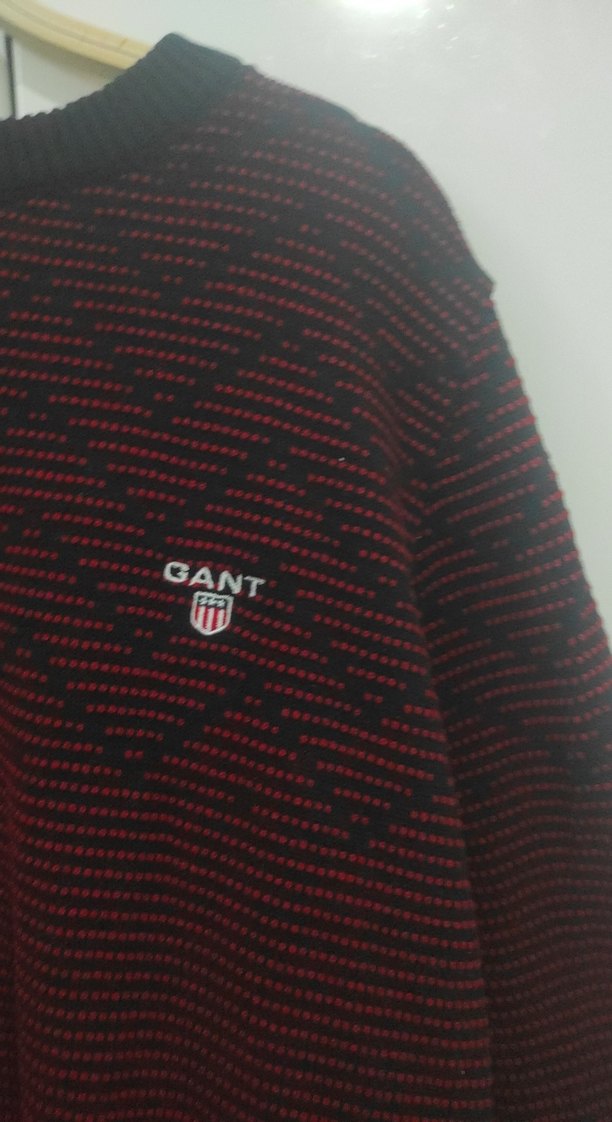 Bordo Erkek Triko Kazak GANT — görsel 2/3