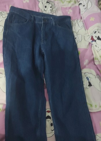 Rahat Kesim Mavi Midi erkek Kot Pantolon - Görsel 2