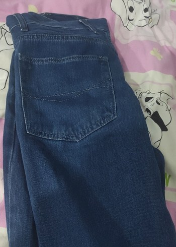 Rahat Kesim Mavi Midi erkek Kot Pantolon - Görsel 4