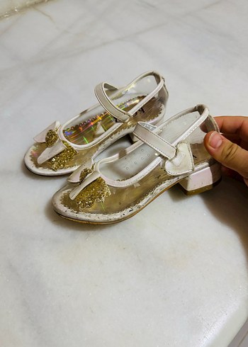 Kızlar için Beyaz Payetli Babet Ayakkabı - Görsel 5