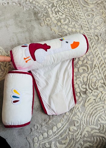 Renkli Nakışlı Beyaz Çocuk Uyku Seti - Görsel 3