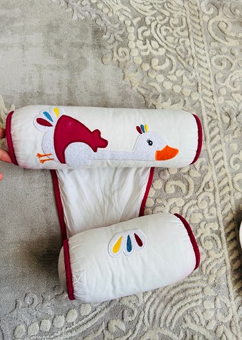 Renkli Nakışlı Beyaz Çocuk Uyku Seti - Görsel 4