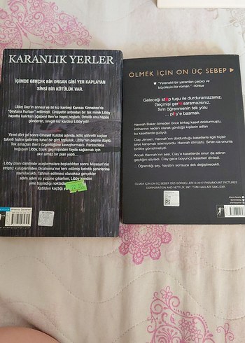 Beden Karanlık Yerler & Ölmek İçin On Üç Sebep Romanları