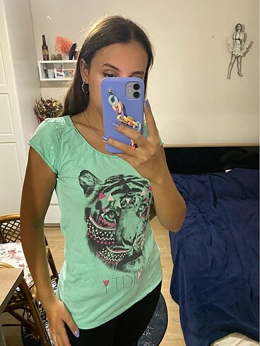 l Beden Defacto hayvan desenli tshirt