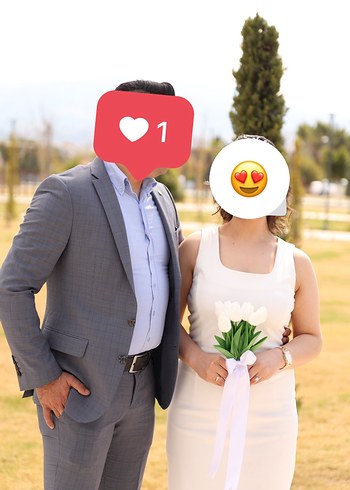 Beyaz Straplez Midi Pamuk Elbise - Görsel 4