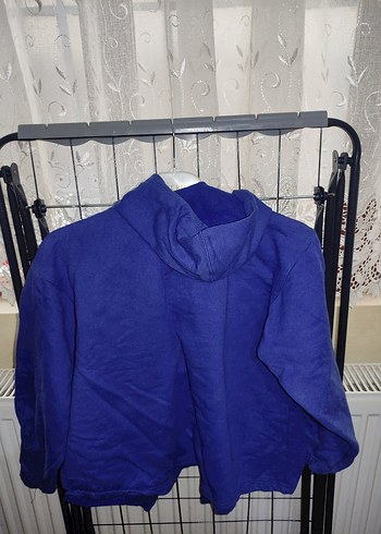 Kapüşonlu Erkek Çocuk Sweatshirt Mavi - Görsel 5