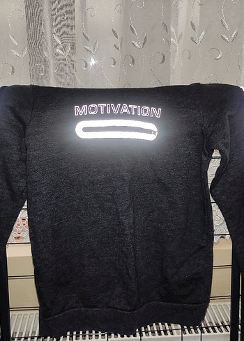 Siyah Erkek Çocuk Sweatshirt, Uzun Kollu, Sokağa Uygun - Görsel 2