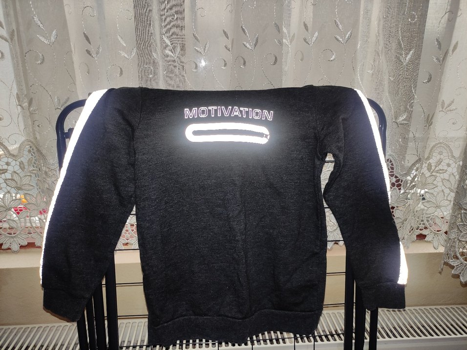 Siyah Erkek Çocuk Sweatshirt, Uzun Kollu, Sokağa Uygun - Görsel 2