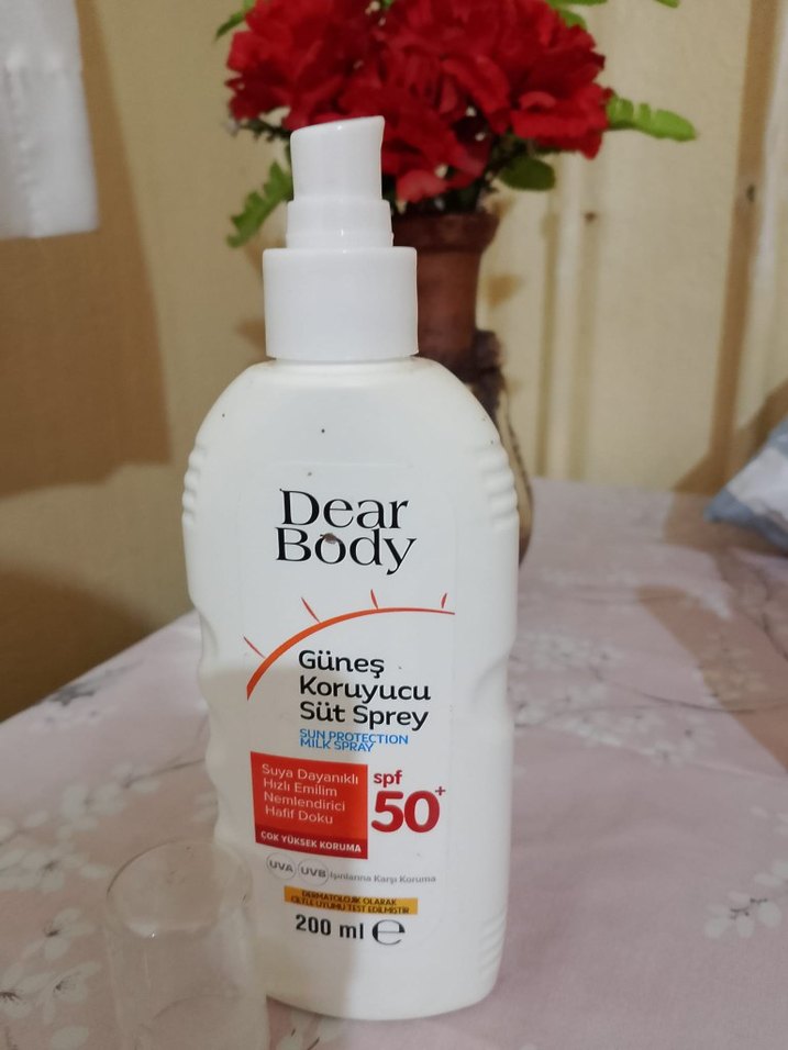 Dear Body Güneş Koruyucu Süt Sprey SPF 50 200ml - Görsel 5