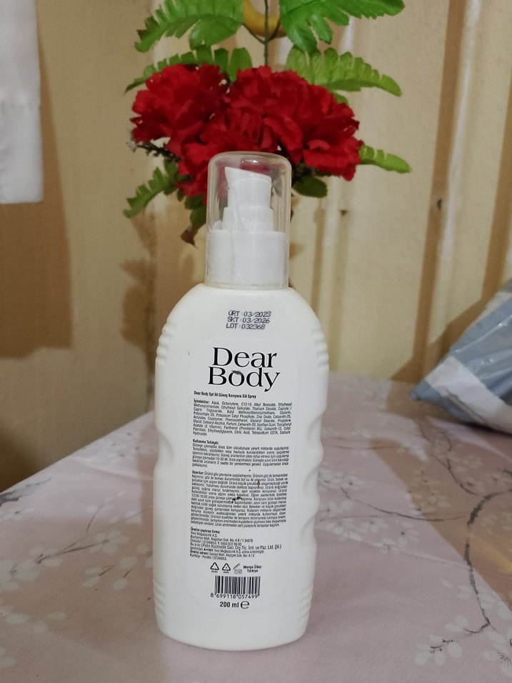 Dear Body Güneş Koruyucu Süt Sprey SPF 50 200ml - Görsel 3