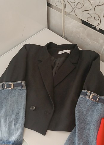 xl Beden Kemerli Siyah Kot Ceket, Normal Boy