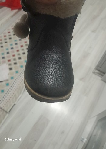 Kız Çocuk siyah Kürklü Sokak Tarzı Bot - Görsel 6