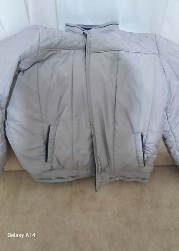 Erkek lacivert  cift taraflı diğer tarafı gri Fermuarlı  Yakalı - Görsel 5