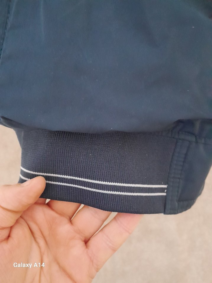 Erkek lacivert  cift taraflı diğer tarafı gri Fermuarlı  Yakalı - Görsel 2