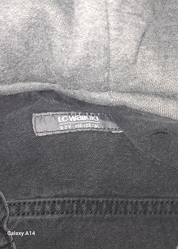 kot Gri Kapüşonlu Erkek Çocuk Ceket - Görsel 4