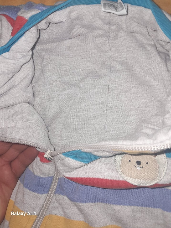 Çizgili Fermuarlı Bebek Erkek Tulum - Görsel 3