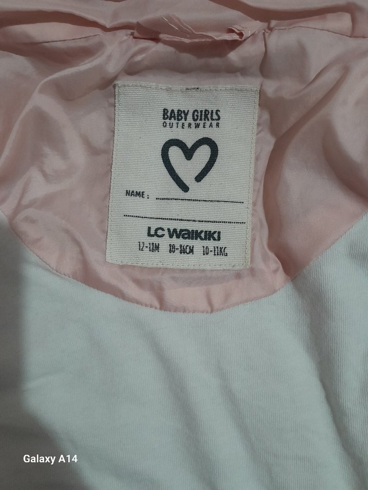 Pembe Kapüşonlu Kız Yeleği - Görsel 3