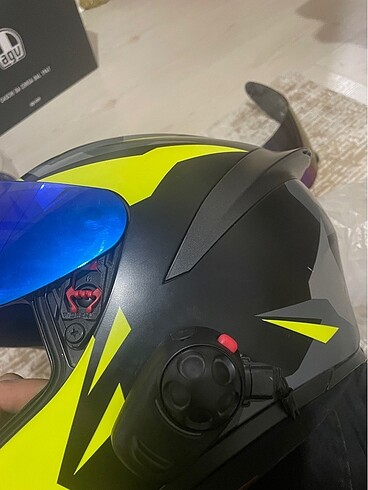 Agv k1s şeffaf vizörlü smh5 v3.0.1 interkomlu kask - Görsel 3