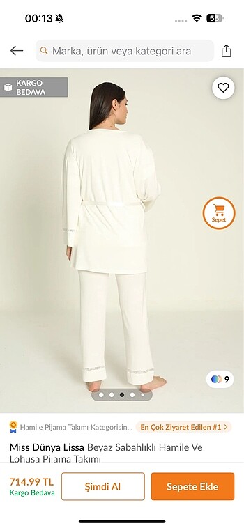 Diğer Lohusa pijama takımı