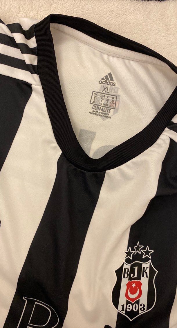 Adidas Beşiktaş Siyah Beyaz Çizgili Forma - Görsel 3