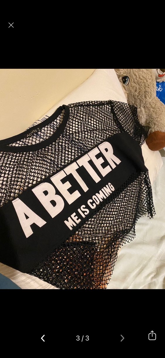 Siyah Fileli Bantlı Crop Top - Görsel 2