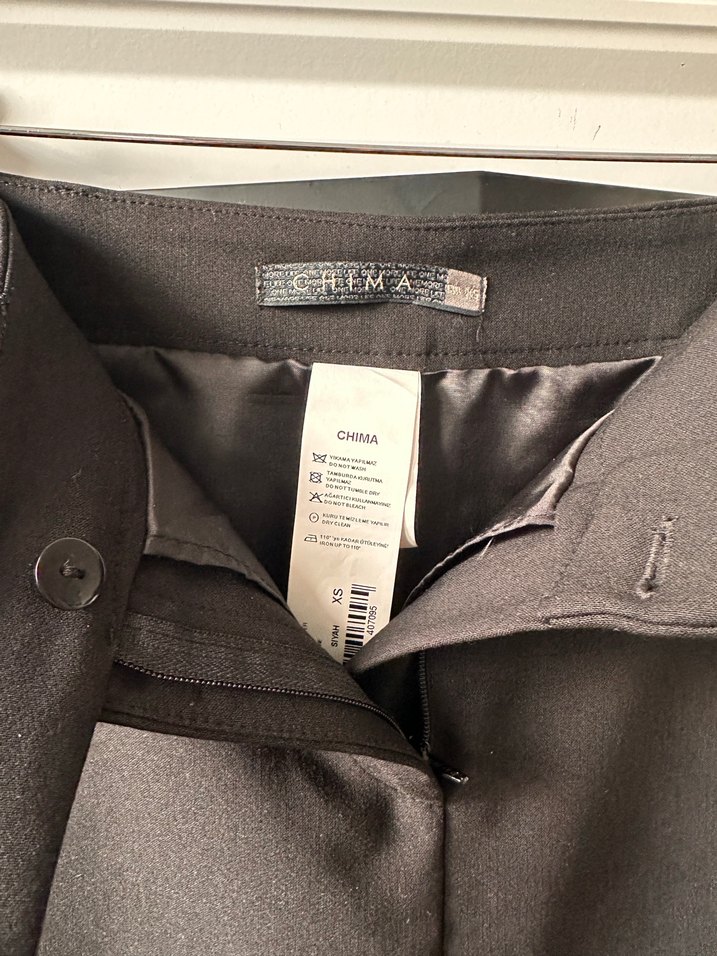 Kadın Chima Siyah Midi Kalem Etek - Görsel 3