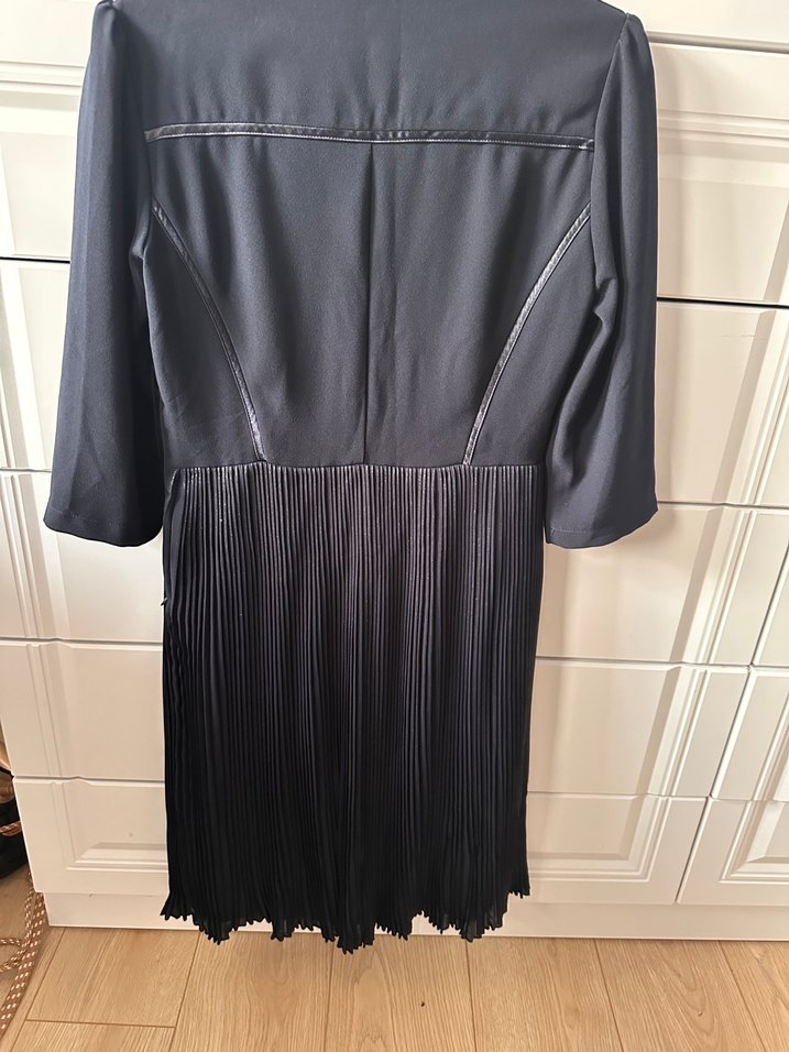 Kadın Pilili Ofis Elbisesi - Görsel 3