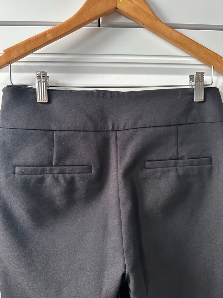 Kemerli Siyah Kadın Kumaş Pantolon - Görsel 3