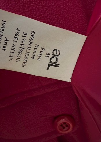 Adl fuşya Kadın Kaban - Görsel 5