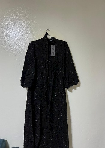 4moms Siyah Uzun Kollu Gotik Uzun Elbise