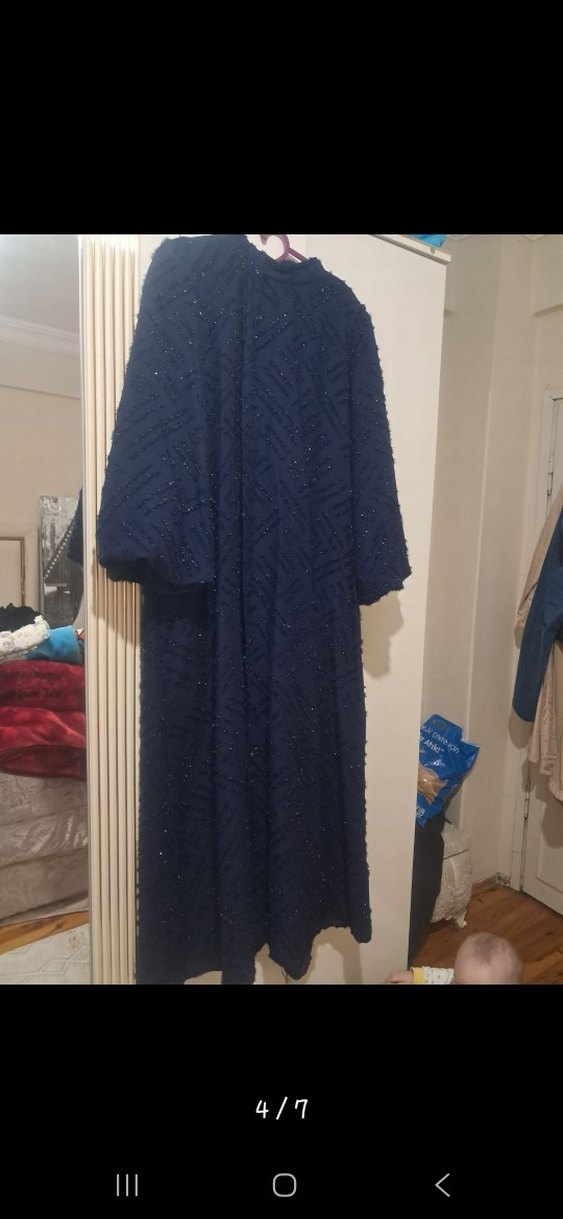 Kadın Lacivert Uzun Kollu Uzun Boy - Görsel 4