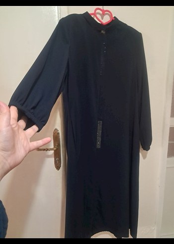 Siyah Uzun Kadın  ferace - Görsel 2