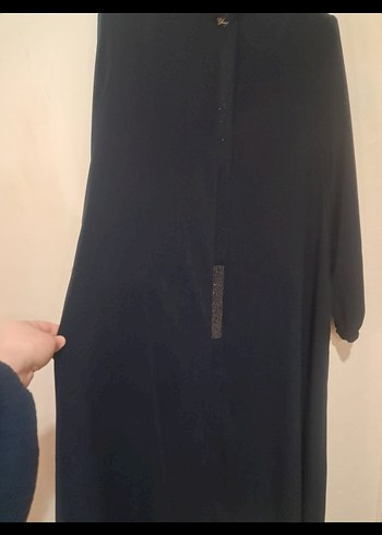 Siyah Uzun Kadın  ferace - Görsel 3