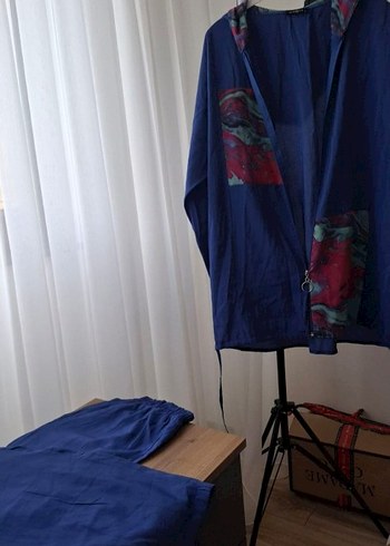 Kadın Kahverengi Pilili Uzun Keten Takım - Görsel 4