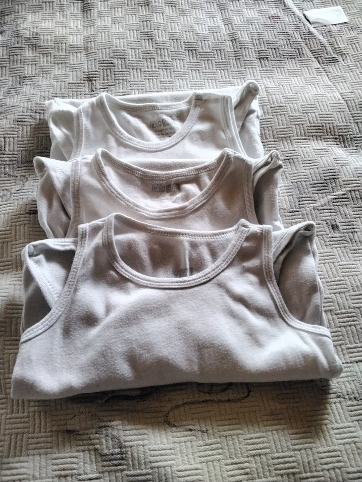 Bebek pamuklu ,kolsuz ,üçlü bady - Görsel 4