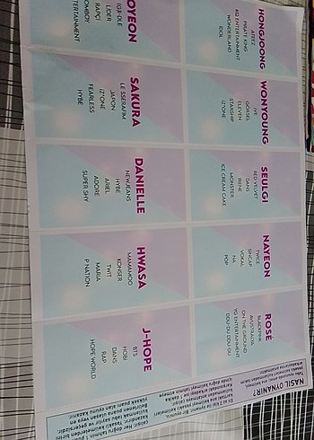 Çok Renkli Pastel K-POP Temalı Çocuk Yapbozu - Görsel 2