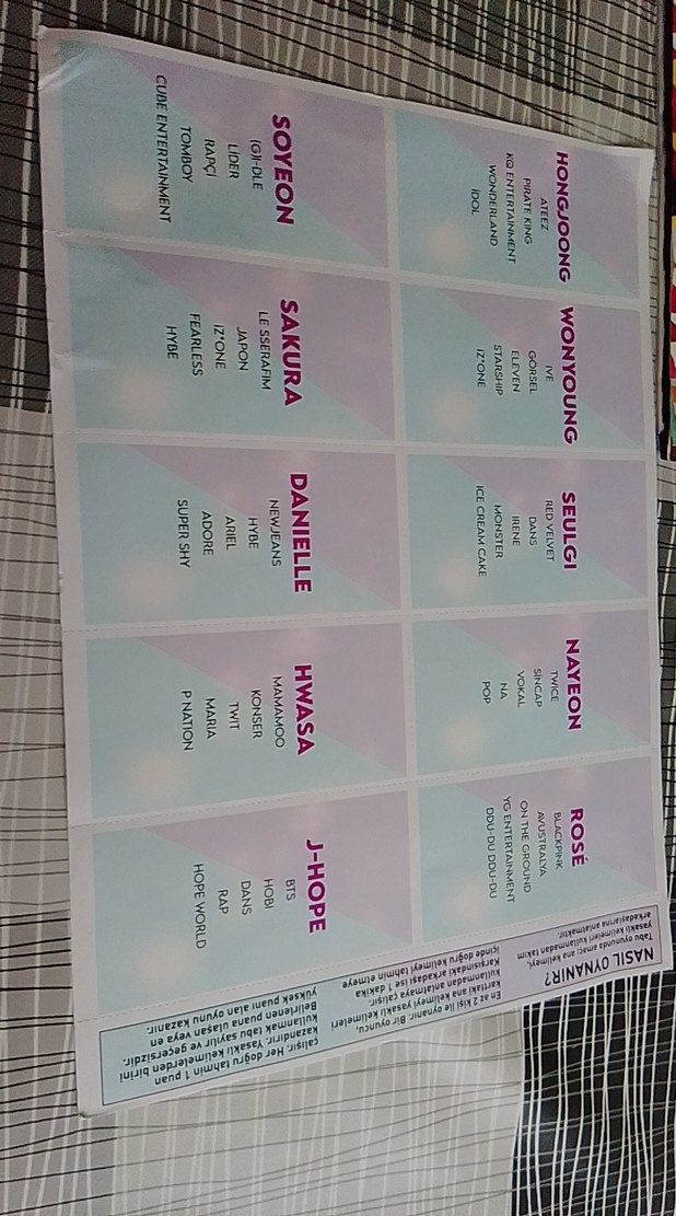 Çok Renkli Pastel K-POP Temalı Çocuk Yapbozu - Görsel 2