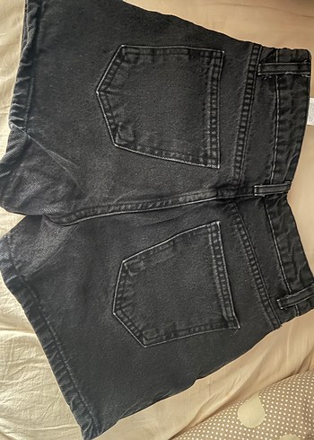 34 beden siyah mini kot şort etek - Görsel 2
