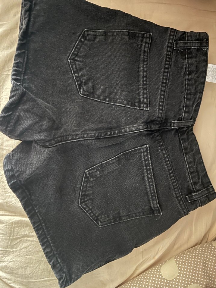 34 beden siyah mini kot şort etek - Görsel 2