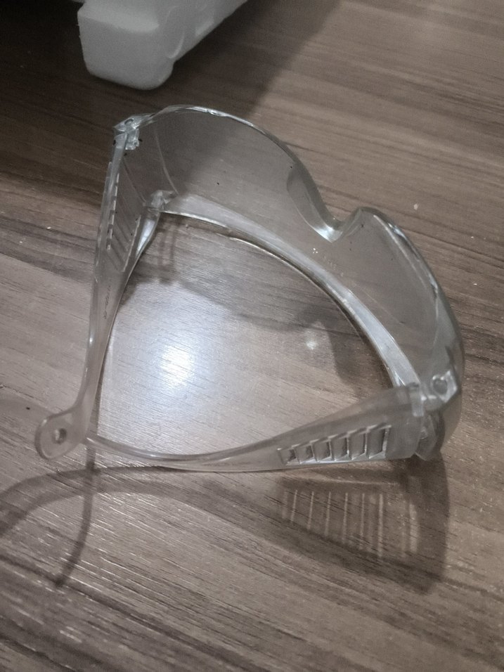 Şeffaf Beyaz İnşaat ve Boya Gözlüğü - Görsel 3