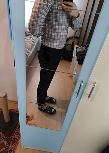 Koton Siyah Kot Pantolon - Görsel 4