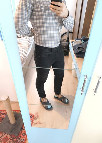 Koton Siyah Kot Pantolon - Görsel 3