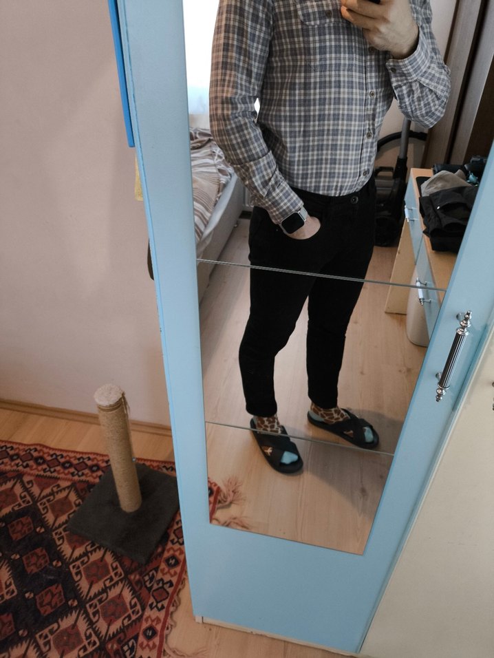 Koton Siyah Kot Pantolon - Görsel 2