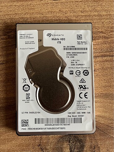 SEAGATE MOBİLE HDD 1TB HARDDİSK