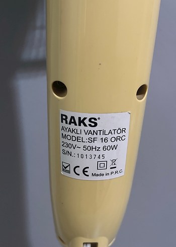 AZ KULLANILMIŞ RAKS UZAKTAN KUMANDALI AYAKLI VANTİLATÖR SF16 ORC - Görsel 7