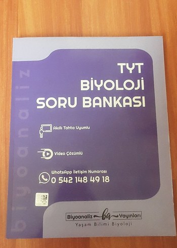 TYT Biyoloji Soru Bankası biyoanaliz