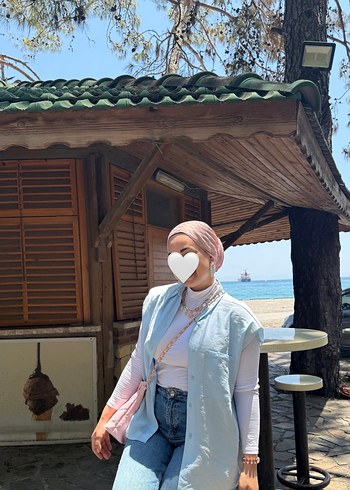 Kadın Camel Renkli Kolsuz Denim Ceket