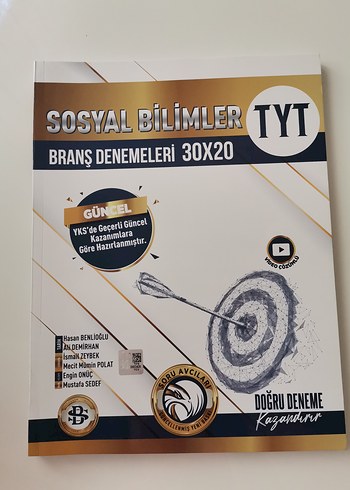 TYT Sosyal Bilimler Branş Denemeleri Kitabı